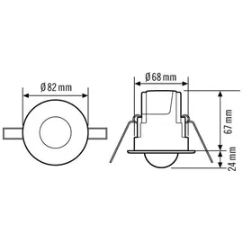 ESYLUX Decken-Präsenzmelder EB, 360 Grad PD-CE 360i/8