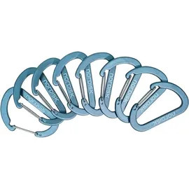 Nordisk Kletterkarabiner 8 Stück Grau