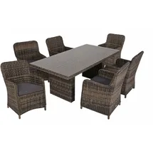 Garden Pleasure Bordeaux Set 7-tlg. Braun