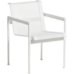 Knoll - 1966 Esstischstuhl mit Armlehnen, weiß