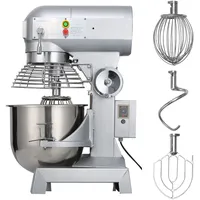 Uimoso Teigmixer Küchenmaschine Standmixer Kommerzielle Knetmaschine 15 Qt 600W