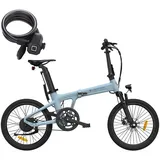 ADO EBike Air 20S Faltbares E-Fahrrad.klapprad Riemenantrieb.Pedelec.blau BLAU 17kg