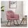 vidaXL Schaukelstuhl Modell 1 Samt 62,1 x 84 x 85,9 cm Rosa