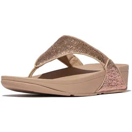 FitFlop Lulu Crinkled-Shimmer Beige 40