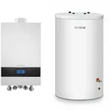 Buderus GB172i.2 Logaplus Paket W22 mit Regelung BC400 und Warmwasserspeicher S120 15 kW H-Gas Speicher Bedieneinheit