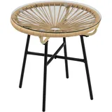 modfu Beistelltisch Ø 50 x 50 cm Beige