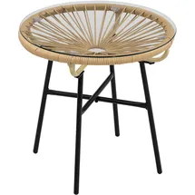 modfu Beistelltisch Ø 50 x 50 cm Beige