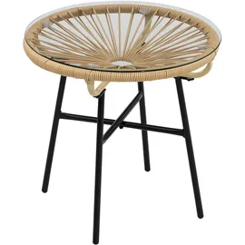 modfu Beistelltisch Ø 50 x 50 cm Beige
