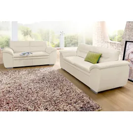Cotta Polstergarnitur COTTA "Leandra", beige, Luxus-Microfaser, Sitzmöbel-Sets, Couchgarnitur, Set bestehend aus: 2-Sitzer & 2,5-Sitzer