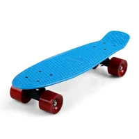 monzana Monzana® Skateboard 22 Zoll ABEC 7 Kugellager Pennyboard Longboard Retro Design Erwachsene Kinder Jugendliche Mini Cruiser 100kg Belastbar