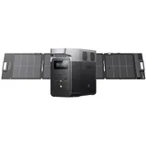 EcoFlow DELTA 2 tragbare Powerstation mit 110W Solar Panel, balkonkraftwerk mit speicher solaranlage balkon und Schnellladung als Solargenerator
