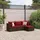 vidaXL Garten-Lounge-Set 4-tlg. braun