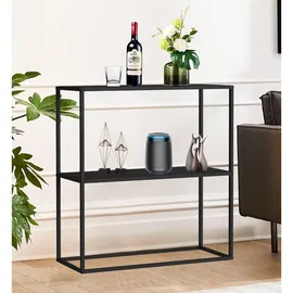 DanDiBo Ambiente Konsolentisch Standregal 80 x 80 x 25 cm Schwarz