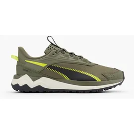 Puma Extend Lite Trail, Straßenlaufschuhe, Unisex-Erwachsene, Loden Green, Schwarz Lux Lime, 43, EU, Loden Green Puma Schwarz Lux Lime, 43, EU - 43 EU