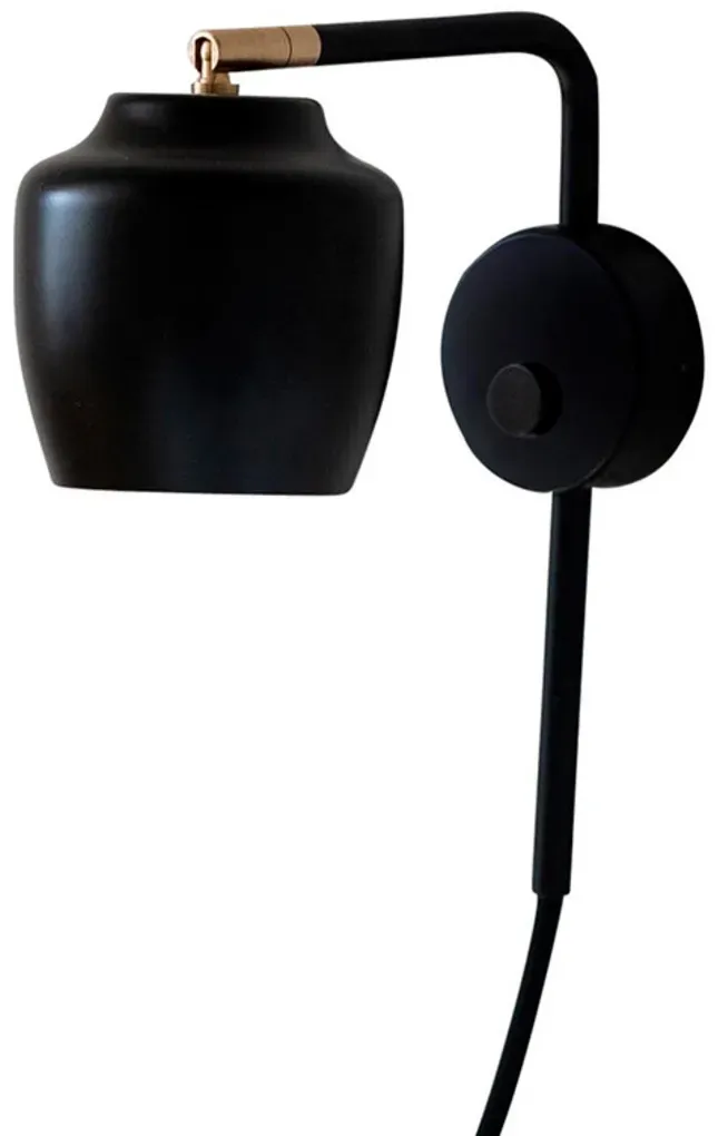 Wandleuchte CPH Lighting, Schwarz, für Wohnzimmer, Aluminium - 8.8 - 20.5