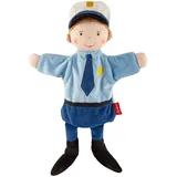 Sigikid 43348 Handspielpuppe, blau/Polizist, OneSize