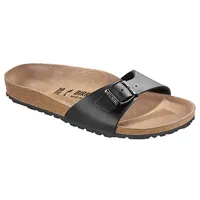 Birkenstock Pantoletten "Madrid" in Schwarz - Weite S - 36