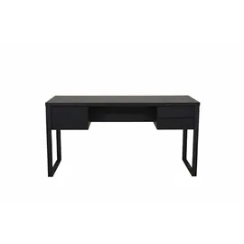 Jahnke Schreibtisch Loop D 150", eiche SCHWARZ/SCHWARZ