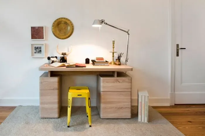 Jahnke Schreibtisch CU-Libre 140 Holzoptik Braun Eiche