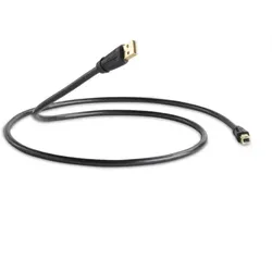 QED Performance USB 2.0 A-B Graphite 3,0m Kabel für Hifi-Anwendung QE6903