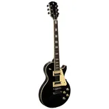 Stagg SEL-STD BLK Standard Serie, E-Gitarre mit massivem Mahagonikorpus
