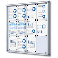 Showdown Displays Showdown Schaukasten 12xA4 Schiebetür B1, si 8595578316315