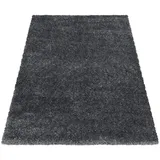 Teppiche Brilliant 4200 Hochflorteppich 80 x 150 cm grau