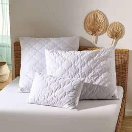 Traumschlaf Kamelhaar Kissen 40 x 80 cm Weiß
