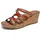 SKECHERS Damen Beverlee Tiger Posse Keilsandale, Luggage Duraleather, 38 EU