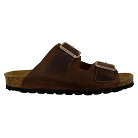 CAMEL ACTIVE Damen Leder Pantolette mit Korkfußbett Braun, 41