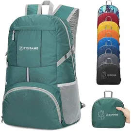 ZOMAKE 35L Faltbarer Rucksack Dunkelgrün