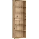 Forte Regalelement FORTE "Trevone", braun (artisan eiche), B:73,7cm H:223,1cm T:34,8cm, Holzwerkstoff, Regale, B/H/T 73,7/223,1/34,8 Türen optional bestellbar