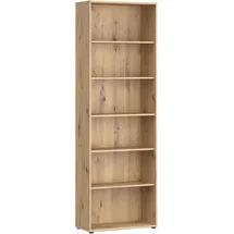 Forte Regalelement FORTE "Trevone", braun (artisan eiche), B:73,7cm H:223,1cm T:34,8cm, Holzwerkstoff, Regale, B/H/T 73,7/223,1/34,8 Türen optional bestellbar