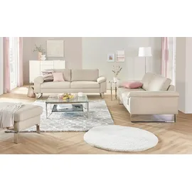 Max Schelling Ledersofa 3-Sitzer Creme