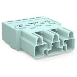 Wago 770-1253/076-000 Stecker, 3-polig, Kod. B, helltürkis 7701253076000 - 100 Stück