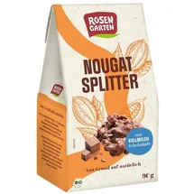 Rosengarten Nougat Splitter Vollmilchschokolade 90 g
