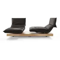 KOINOR Sofa Edit - Free Motion Mikrofaser Braun Dunkelbraun