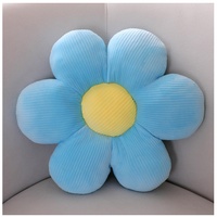 LANFIRE Blumen-Überwurfkissen, Sitzkissen, Bodenkissen, Blumenform, Bett, Sofa, Stuhl, Überwurfkissen (40 * 40 cm, Blue)