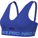 Nike Pro Indy Plunge Bra, Hyper Royal/University Blue/White, FQ2653-405, M