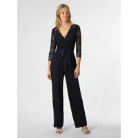 Swing Jumpsuit mit Spitzenbesatz, Marine, 44