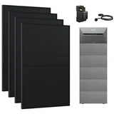 Anker Balkonkraftwerk 1820W Komplettset Solaranlage Anker SOLIX 3 E2700 Pro Speicher, (Smart Meter und 4x Astronergy 455Wp im Lieferumfang enthalten), Speicher mit integriertem Wechselrichter, All-in-One 2,668kWh Akku