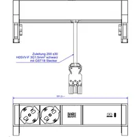 Bachmann Bachmann, DESK2 ALU BLACK 2xP40 (937.327)