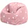 I.C.O.N. Icon Sterne Sitzsack Kinder, Rosa, Gewebter-Stoff, Sitzsack mit Füllung, Bequemer Kinder Sessel, Kuschelsessel, Lese Sessel, Schlafzimmer, Kinderzimmer, Spielzimmer