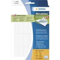 Herma Vielzwecketiketten 13x40 mm weiß Movables/ablösbar Papier matt 896