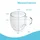 Intirilife Doppelwandiges Thermoglas 0,1 l 4 St.