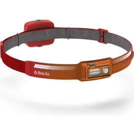 Biolite Stirnlampe 450 Lumen (Li-Ion Akku und USB-C) rot