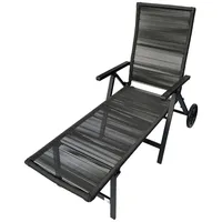 belavi® Rollliege Sonnenliege 197 x 76 x 41 cm Grau