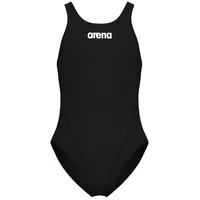 Arena Team Tech Solid Badeanzug - Black-white / White - 14-15 Jahre