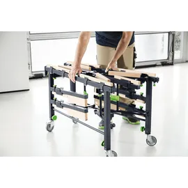 Festool Arbeitstisch Holz/Metall 180 cm schwarz/braun 150 kg