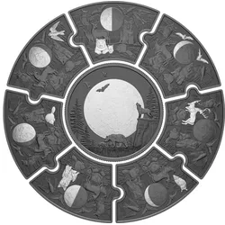 Kanada: Erste Silber-Puzzlemünze mit Rhodium "Mond"
